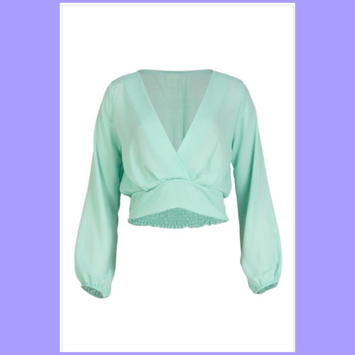 Mint Crop Top