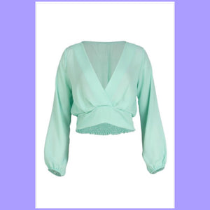 Mint Crop Top