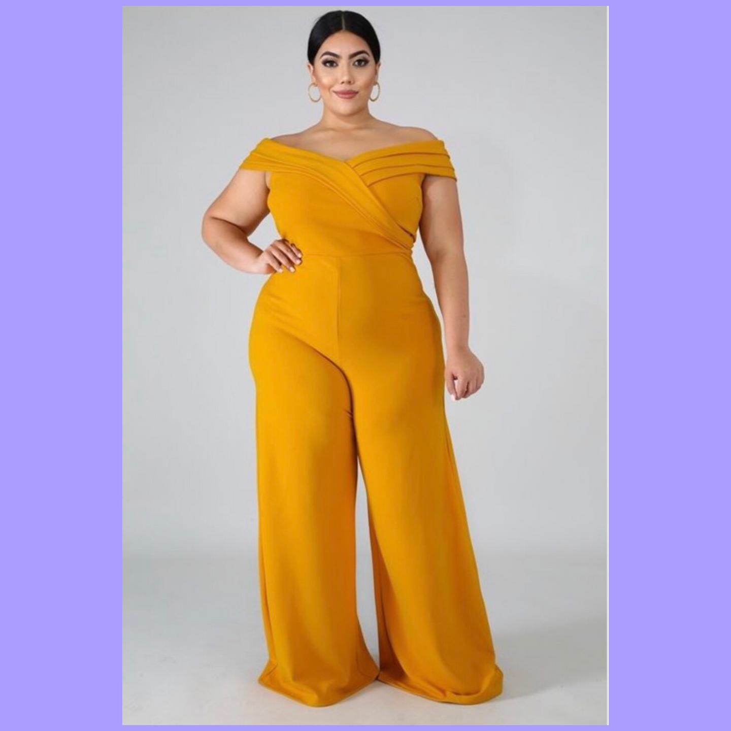 Mustard Curvy Jumpsuit