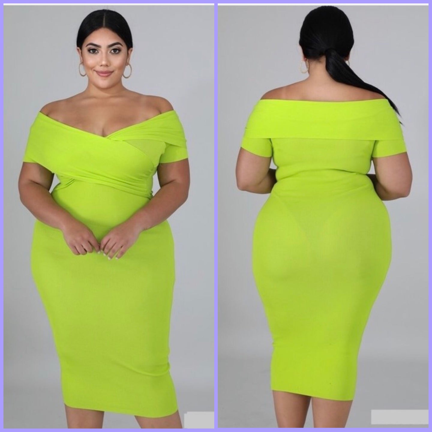 Curvy Lime Light Dress