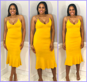 Mustard Mimosa Dress